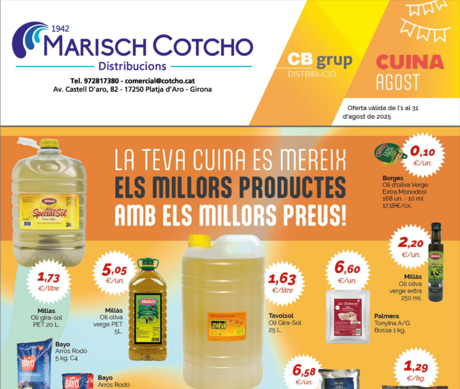 OFERTES COTCHO CUINA AGOST25